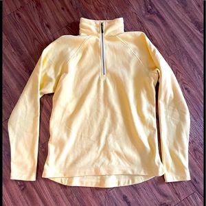 Sunshine yellow fleece pullover